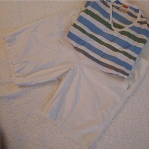 Calvin Klein White Khaki Shorts